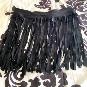 Cover up skirt fringe